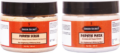 

SHEER SECRET PAPAYA SCRUB 300ML and PAPAYA MASK 300ML(Set of 2)