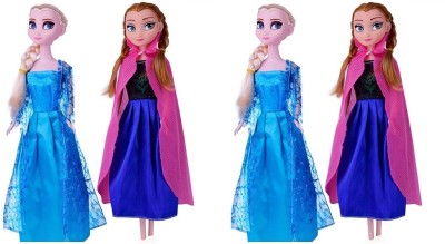 

Sheny True Sisters Princess Elsa & Princess Anna Ideal Kids Toys (SET OF 2)(Multicolor)