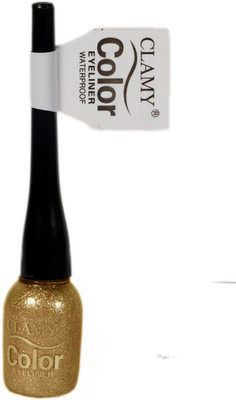 

Clamy Color Waterproof Eyeliner For Girls/Women (Gold) 14.5 ml(Gold)