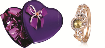 

Skylofts 10pcs Assorted Chocolates Heart Tin with Stylish Women Watch Chocolate Packs Combo(90gms)