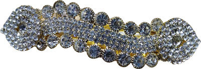 

MISMIL Women Metal & Stone Hair Clutches / Hair Clip(White)