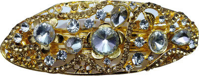 

MISMIL Women Metal & Stone Hair Clutches / Hair Clip(Gold)