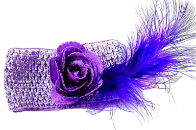 

Proplady Party Elegant Shimmery Rose & Feather Stud Princess Wide Head Band, Hair Band for Baby Girls & Girls|Latest Hair|Wedding Hair Head Band, Hair Band, Hair Chain, Hair Accessory Set(Purple)