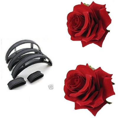 

S R Enterprises red rose hair clips,hair brooch pin for girls and puff maker bumpit(pack of 7pcs) 7 hair hold Hair Volumizer red rose hair clips,hair brooch pin for girls and puff maker bumpit(pack of 7pcs)(1 g)