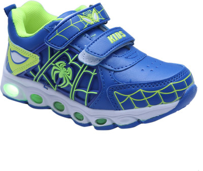 

FEETWELL Boys Velcro Sneakers(Light Blue
