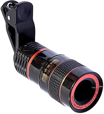 

Trost smartPhone Camera Lens, 8X Zoom Phone Camera Professional Telephoto Lens, DSLR Blur Background Effect, Double Regulation Phone Clip on hd Lens Clip for Andoid/iOS and DSLR Lens(Black, Red, 60)
