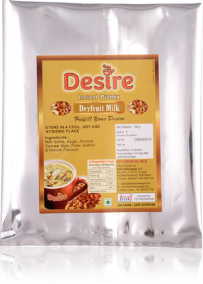 

Desire Dryfruit milk instant premix for manual and vending machine usage Flavored Milk Powder(500 g)