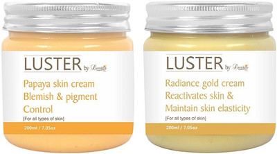 

Luster Papaya Blemish & Skin Pigment Control Cream + Radiance Gold Skin Cream(400 ml)
