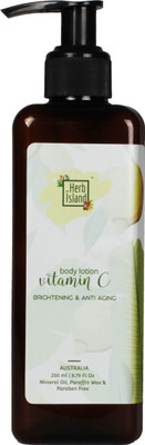

Herb Island Vitamin C Skin Brightening & Anti-Aging Body Lotion - Paraben, Petrolatum & Mineral Oil Free(250 ml)