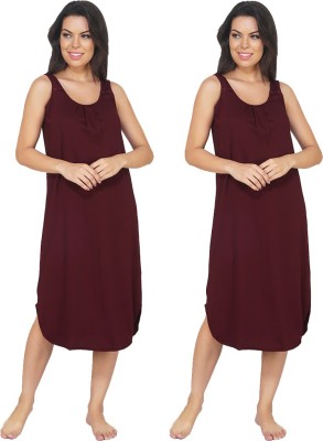 Blazon Women Nighty(Maroon)