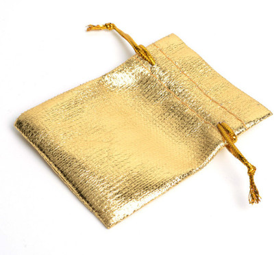 

CadetBlue Solid Party Pouch(Gold, Pack of 1)