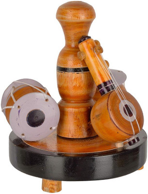 

sri balajee Wood Musical Instruments Decorative Item (Pack of 5)