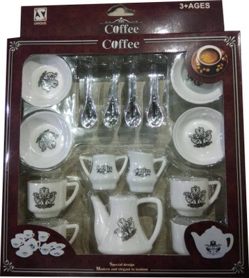 

A M TRADERS Coffee Set Toys Made of Plastic Pretend Kitchen Play Set for Kids.