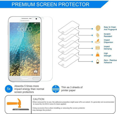 BlackBug Tempered Glass Guard for SAMSUNG GALAXY E7 SCREEN PROTECTOR,SCREEN GUARD (CLEAR HD) 0.3MM,2.5D(Pack of 1)