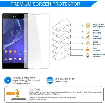 BlackBug Tempered Glass Guard for SONY XPERIA Z2 SCREEN PROTECTOR,SCREEN GUARD (CLEAR HD) 0.3MM,2.5D(Pack of 1)