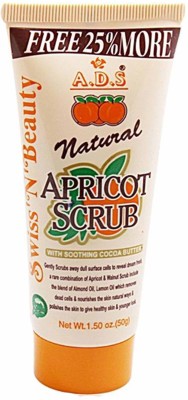 ads A.D.S Natural Apricot Scrub with Soothing cocoa Butter (212 g) Scrub(212 g)