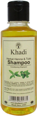

Khadi HERBAL HENNA AND TULSI SHAMPOO(210 ml)