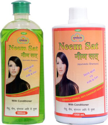 

Gunmala Neem Sat Shampoo 1000 Ml. Pack Of 1(1000 ml)
