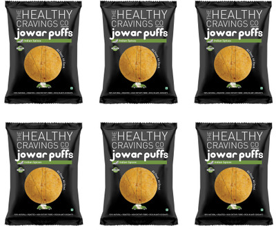 

The Healthy Cravings Co Roasted Jowar Puffs - Indian Spices(150 g, Pack of 6)