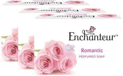 Enchanteur Romantic Perfumed Soap (Made in Malaysia)(125 g, Pack of 3)