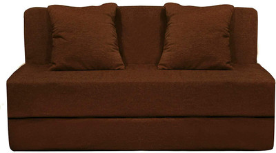 Aart Store Sofa Cum Bed 3x6 Feet One Seater Sleeps & Comfortably Mechanism Type Fold Out Sofa Brown Color Single Sofa Bed(Finish Color - Brown Mechanism Type - Fold Out)