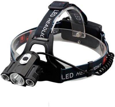 Care 4 4 modes High power LED headlamp with 180 degree adjustable lights (with recharge option) Torch(Black, 3 cm, Rechargeable)