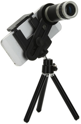 

Elyon Design 8X Zoom Magnifier Optical Telescope Mobile Phone Camera Lens with Retractable Mini Tripod Tripod Kit(Multicolor, Supports Up to 1000 g)
