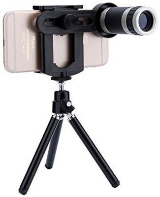 

Elyon Design Good Quality New Design 8x Lens With Adjustable Tripod For All Smartphones And Devices Tripod Kit(Multicolor, Supports Up to 1000 g)