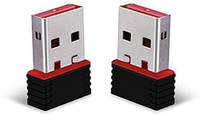 

Fedus 450 Mbps Wireless Mini WiFi Dongle For PC Desktop USB Adapter,Multicolor USB Adapter(Multicolor)