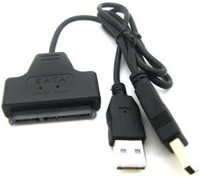 

AlexVyan Sata to USB 2.0 - 2.5" 22pin Sata Hard Drive HDD Adapter Laptop Converter Cable(Works only for 2.5 inch HDD or SSD Hard Disk Drive) USB Adapter(Black)