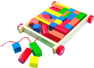 BINO Wooden Carro(Multicolor)
