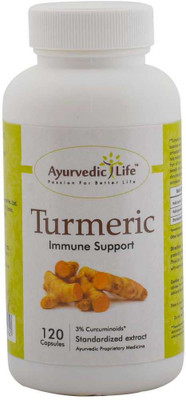 

Ayurvedic Life Turmeric 120 capsules - Pack of 10(300 mg)