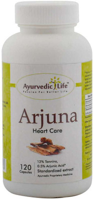 

Ayurvedic Life Arjuna 120 capsules - Pack of 10(500 mg)
