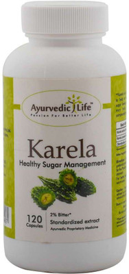 

Ayurvedic Life Karela 120 capsules - Pack of 10(450 mg)