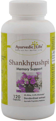 

Ayurvedic Life Shankhpushpi 120 capsules - Pack of 10(250 mg)
