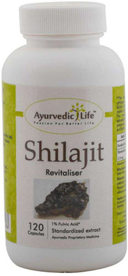 

Ayurvedic Life Shilajit 120 capsules - Pack of 10(375 mg)