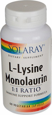 

Solaray L-Lysine Monolaurin - 60 Vegetarian Capsules(60 No)