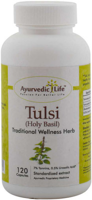 

Ayurvedic Life Tulsi 120 capsules - Pack of 10(400 mg)