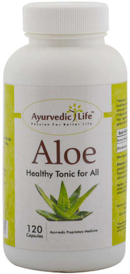 

Ayurvedic Life Aloe 120 Capsules - Pack of 10(400 mg)