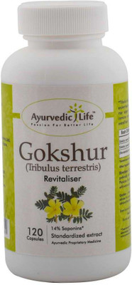 

Ayurvedic Life Gokshur 120 capsules - Pack of 4(350 mg)