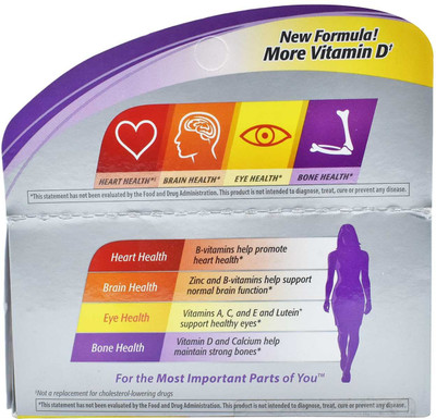 

Centrum Women Supplement, 50+ - 100 Tablets Silver Multivitamin(200 mg)