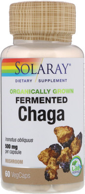 

Solaray Organically Grown Fermented Chaga 60 Veggie Caps(60 No)