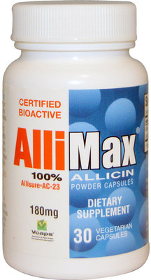Allimax 100% Allicin Powder Capsules 180 mg 30 Veggie Caps(30 No)