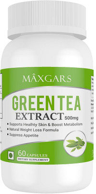 

Maxgar Green Tea Extract Fat Burner 500mg 30 Capsules(30 No)