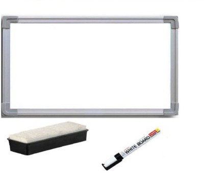 JS MART Non Magnetic Non magnetic Melamine Small Whiteboards and Duster Combos(White)