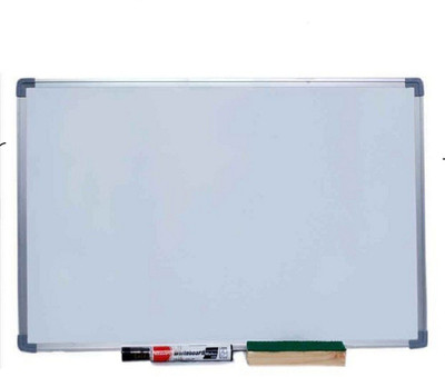JS MART Non Magnetic Non magnetic Melamine Medium Whiteboards and Duster Combos(White)