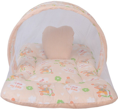 

RBC RIYA R ornelmbsesbed baby mosquito net bed crib(Fabric, Orange)