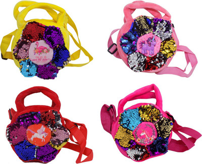 

Prime Combo Of Mermaid Sequin Sling Bag For Kids, Best Return Gift Item, Set of 4, Pack of 1 Multipurpose Bag(Multicolor, 6 L)