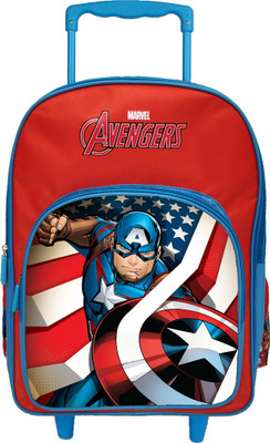 Avengers Captain America 41cm Trolley Primary (Primary 1st-4th Std) School Bag  (Multicolor, 16 inch)