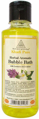 Khadi Pure Herbal Bubble bath oil with lavender & jasmine 210ml(210 ml)